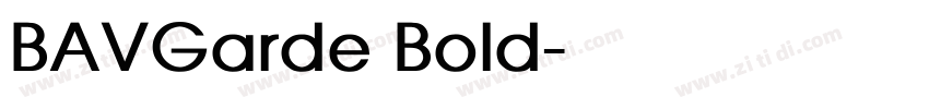 BAVGarde Bold字体转换